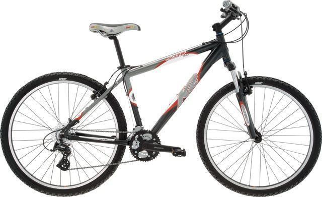 K2 Zed 1.0 mountain bike Black, Red, and Silver or Gray