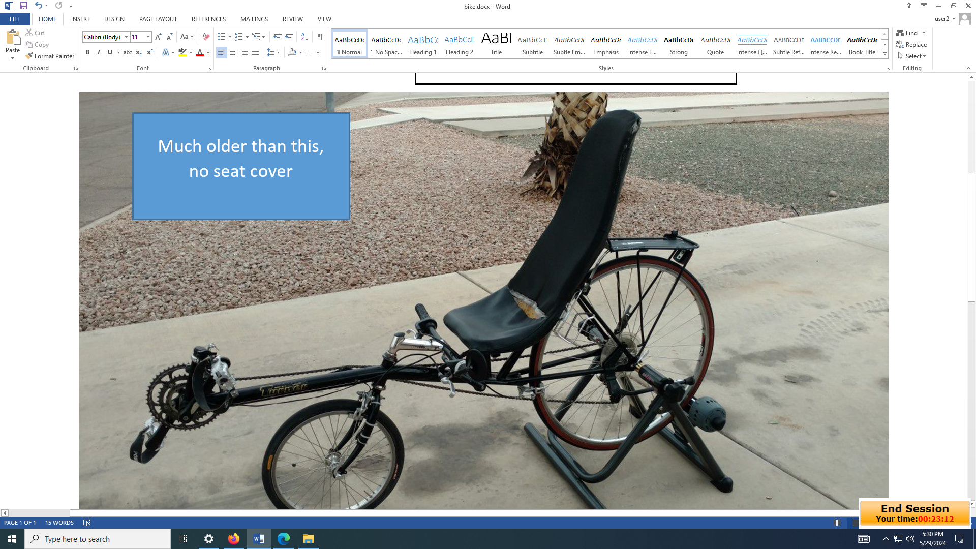 1993 Turner Bicycles Recumbent Black