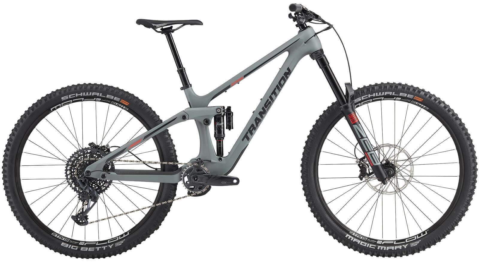 2022 Transition Bikes Spire Carbon GX Silver, gray or bare metal