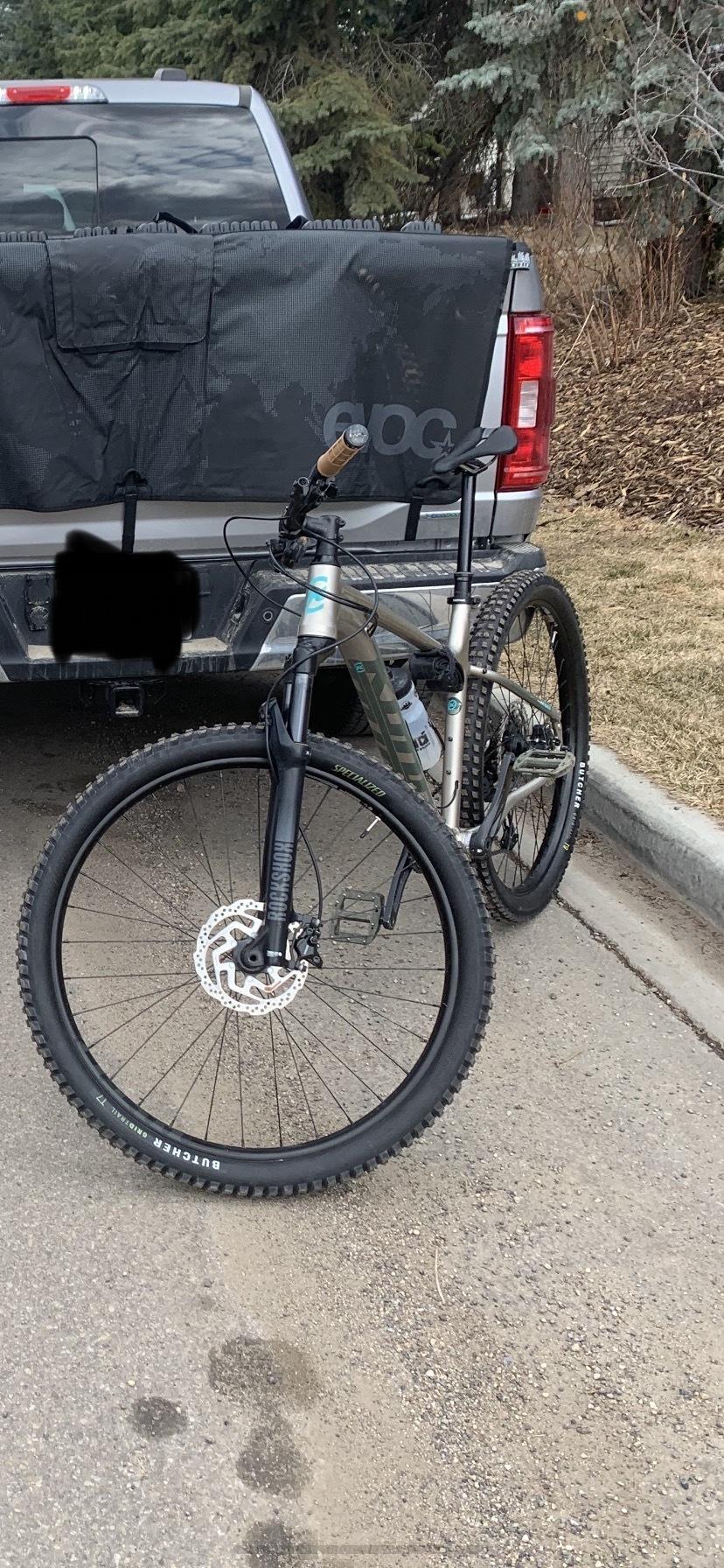 2022 Kona Kahuna tall bike Green and Silver, gray or bare metal