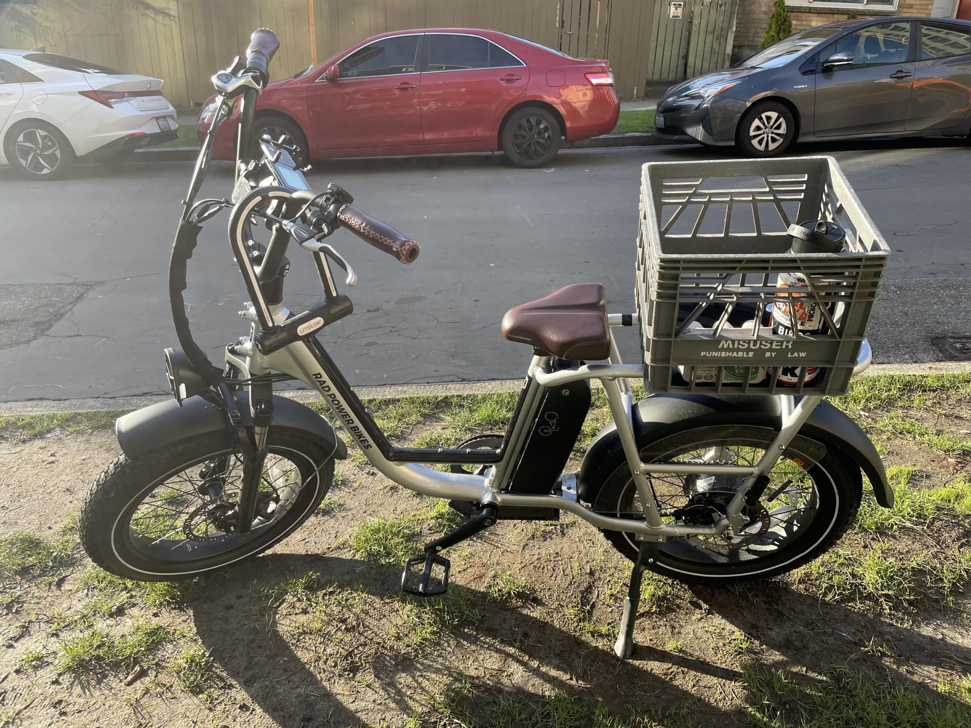 2022 Rad Power Bikes RadRunner Plus Silver, gray or bare metal