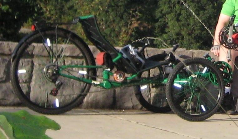 2012 Homebuilt Recumbent Tadpole Trike  Green