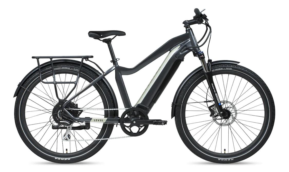 2021 Aventón Level Commuter Black and Silver, gray or bare metal