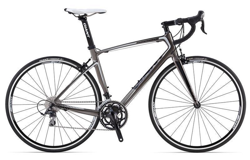 2014 Giant Defy Composite 2 Lrg Silver or Gray, White, and Black