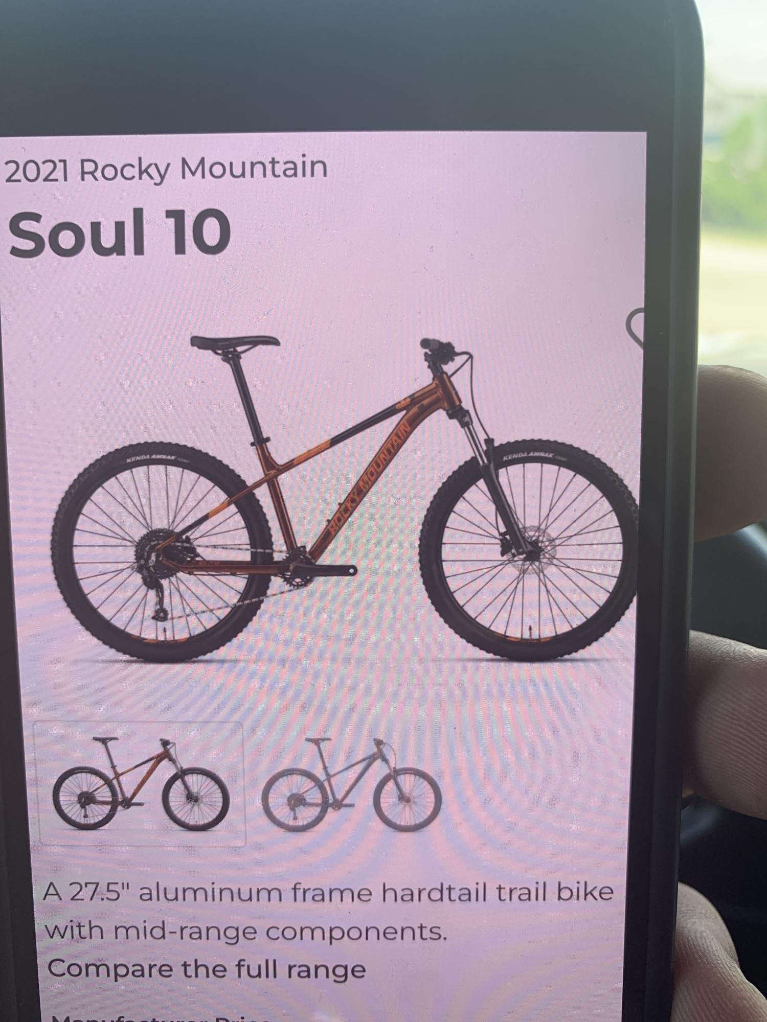 2021 Rocky Mountain Bicycles Soul Orange