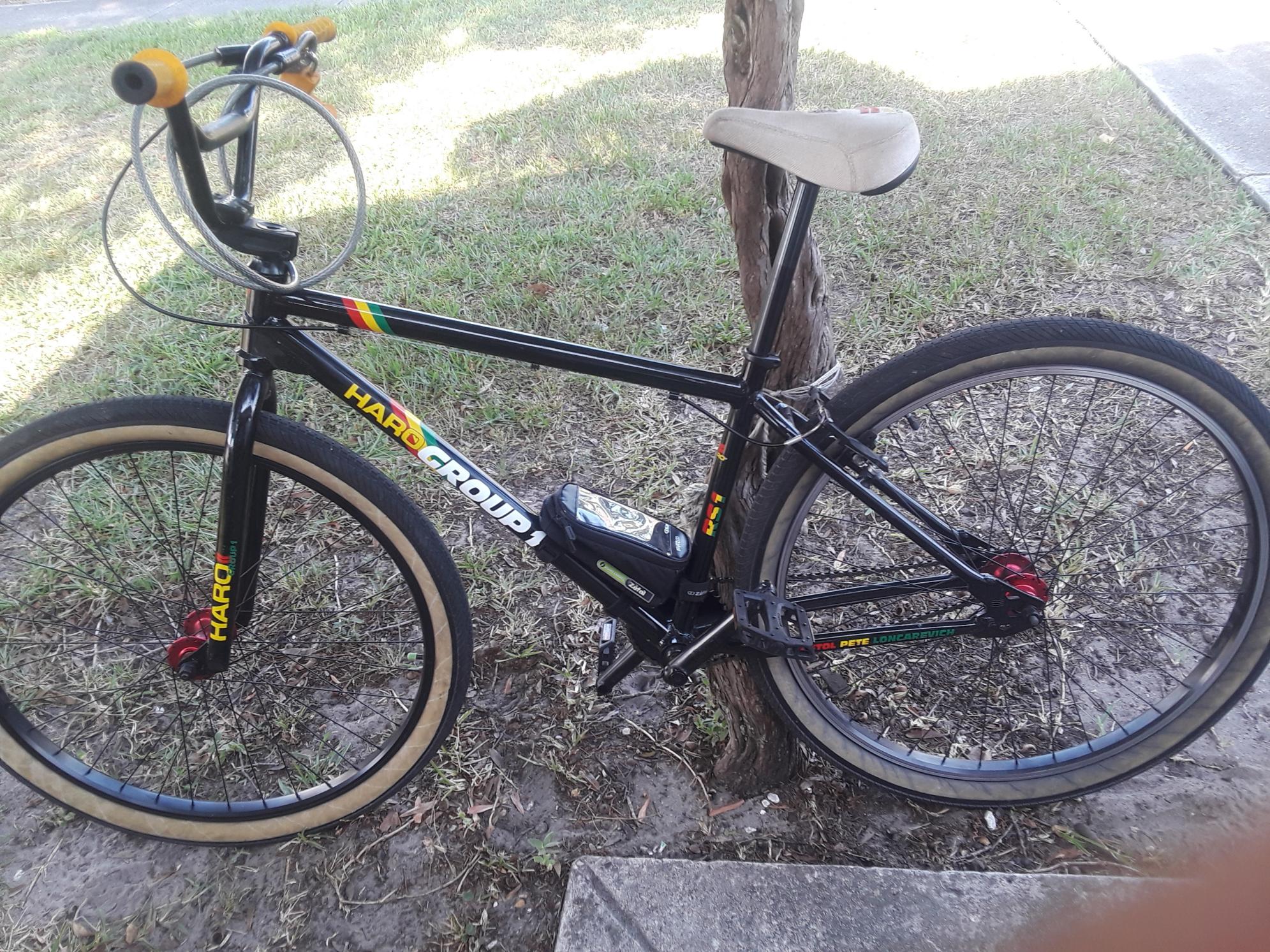 2020 Haro Group 1RS1 Black, Yellow or Gold, and Red