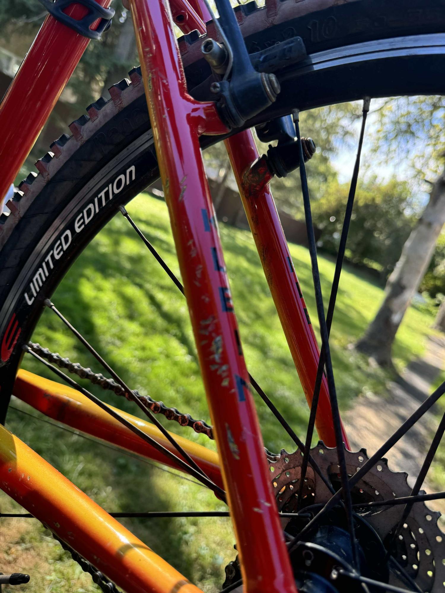 2001 Klein Bikes Attitude comp Red and Yellow or Gold