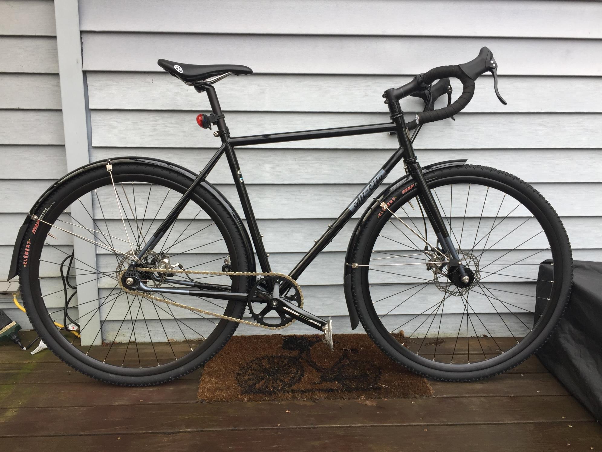 2017 All City Nature Boy Disc Black and Silver or Gray