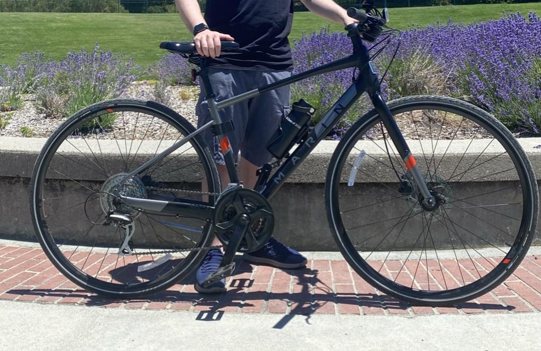 2021 Marin Bikes MARIN 21 FAIRFAX 2 Black, Silver, gray or bare metal, and Orange