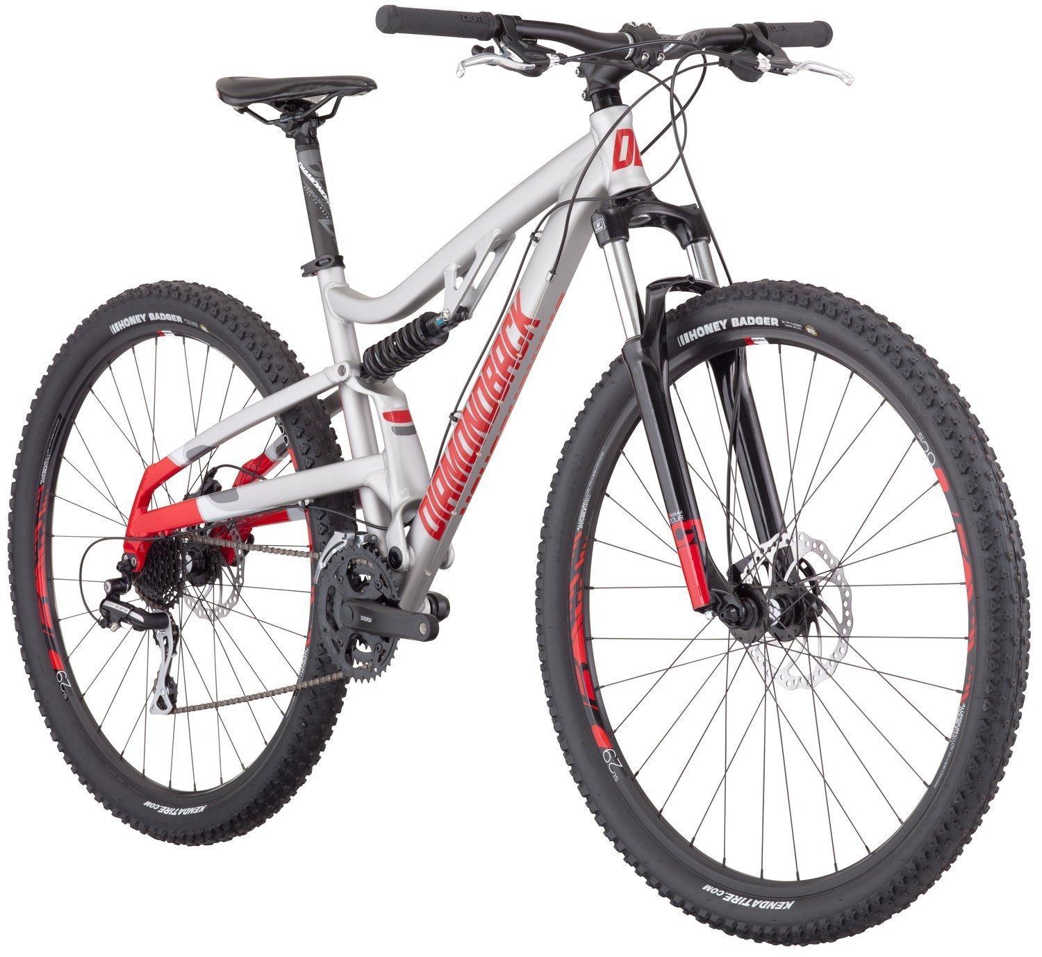 2017 Diamondback Recoil 29 Silver, gray or bare metal and Red