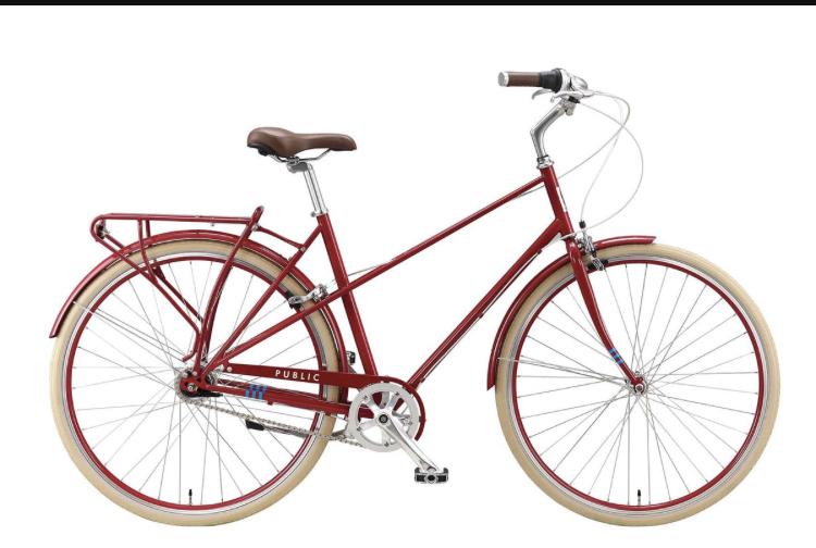 2019 PUBLIC bikes M7i Kimpton LTD “Mixte” Series Red