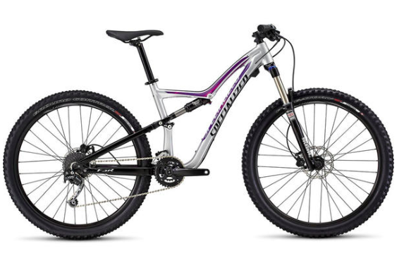 2015 Specialized Rumor 650B Silver, gray or bare metal, Black, and Pink