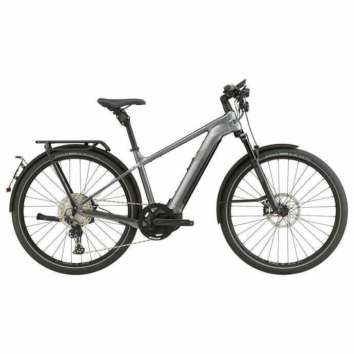2021 Cannondale Tesoro Neo X Speed electric bike Silver, gray or bare metal