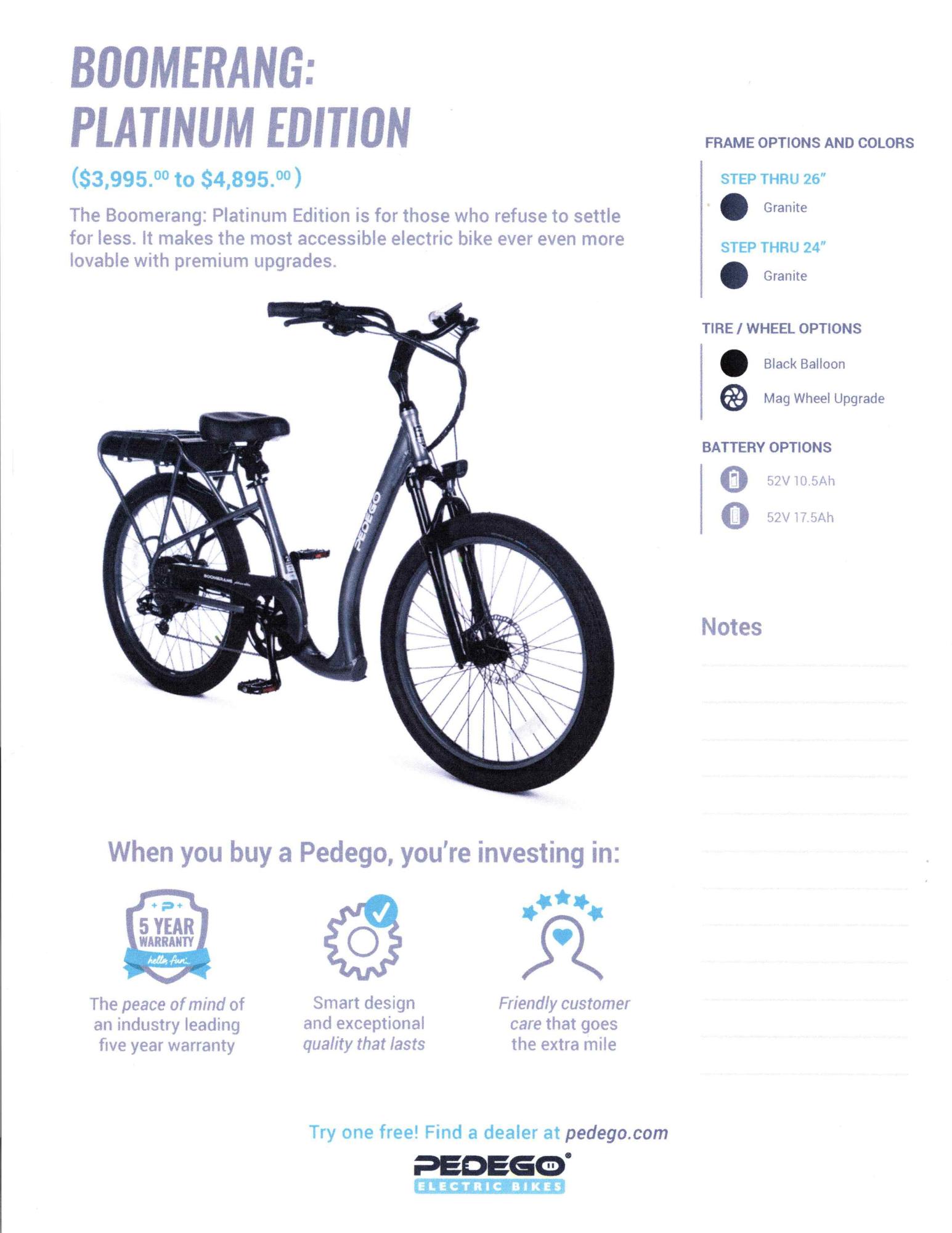 2024 Pedego Strp Through Blue