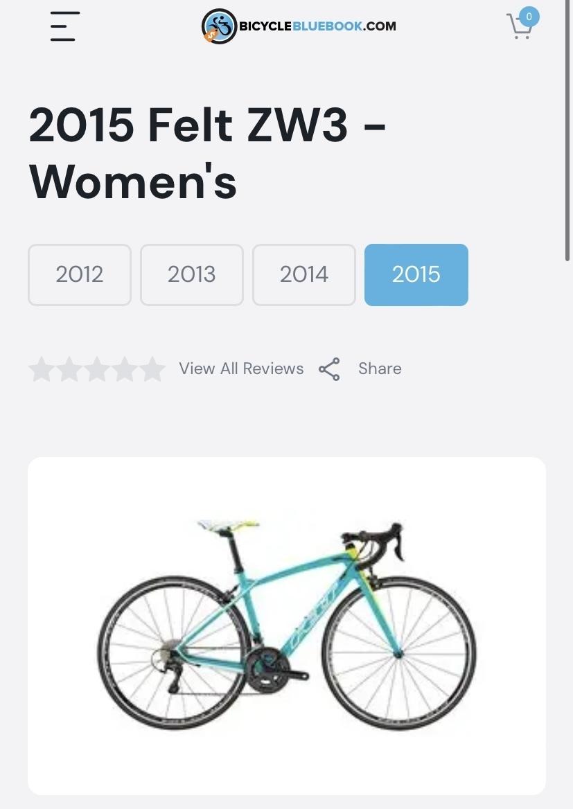2015 Felt Zw3 Blue