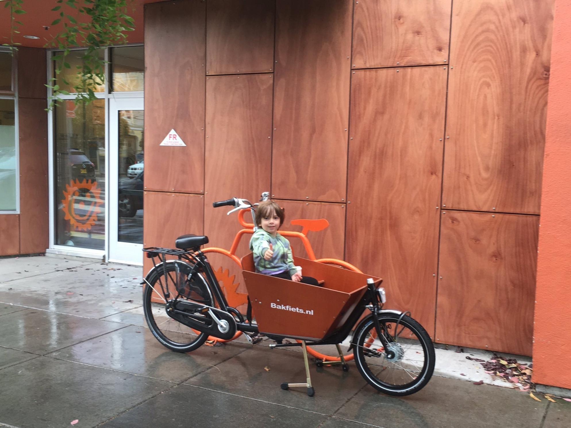 2015 Bakfiets Lux8 Cargo Shot cargo bike (front storage) Black