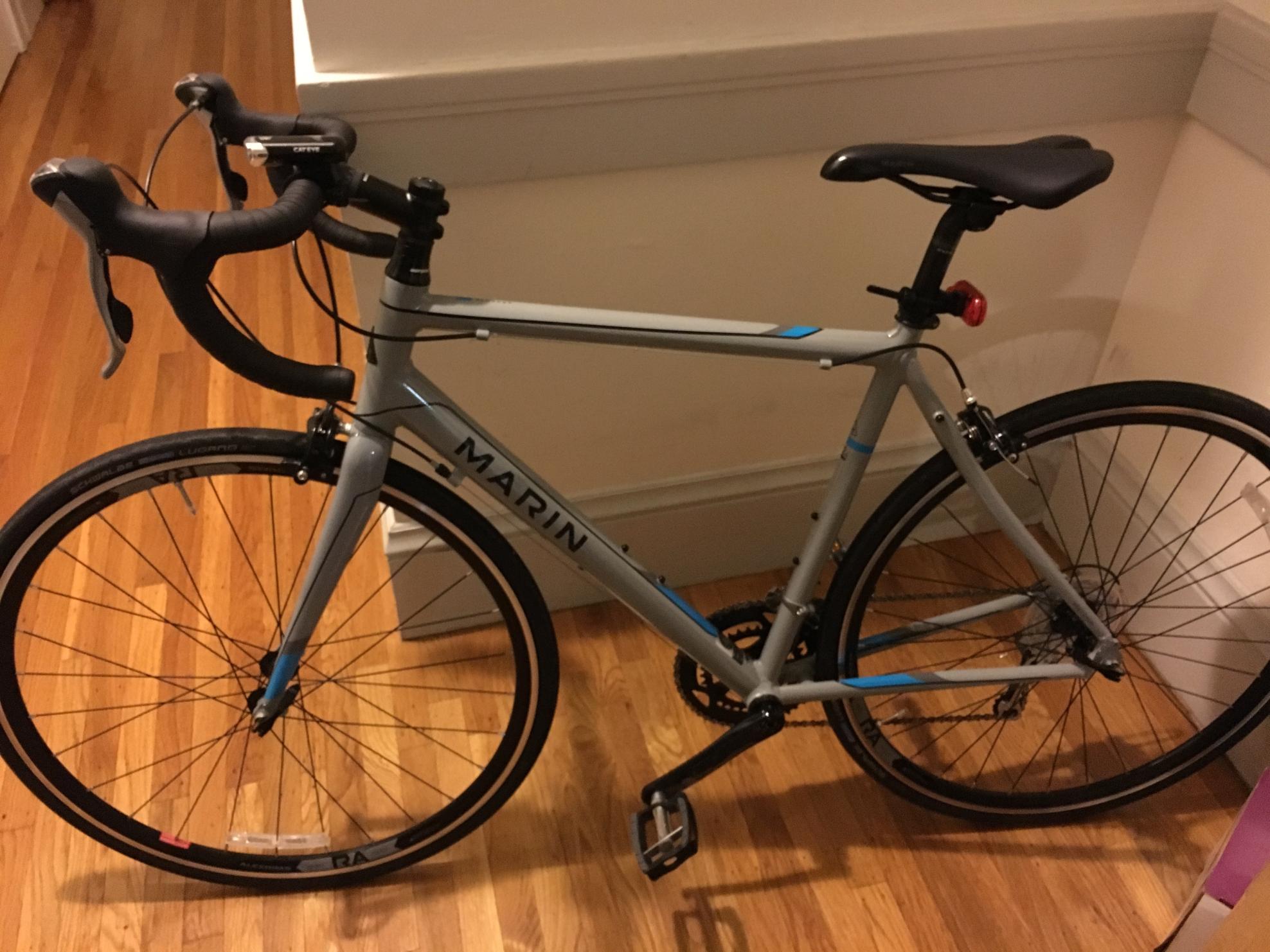 2015 Marin Bikes Argenta A6 Elite Silver or Gray and Blue