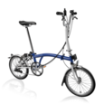 Brompton Bicycle H type 6 speed with fenders  Blue