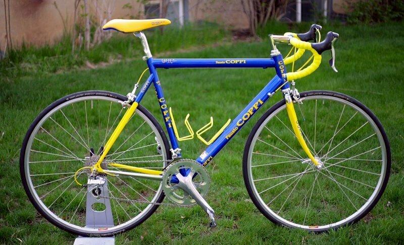1993 Fausto Coppi Custom Blue and Yellow or Gold