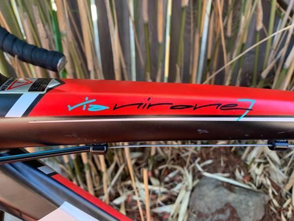 2017 Bianchi Via Nirone 7 Black, Red, and Stickers tape or other cover-up