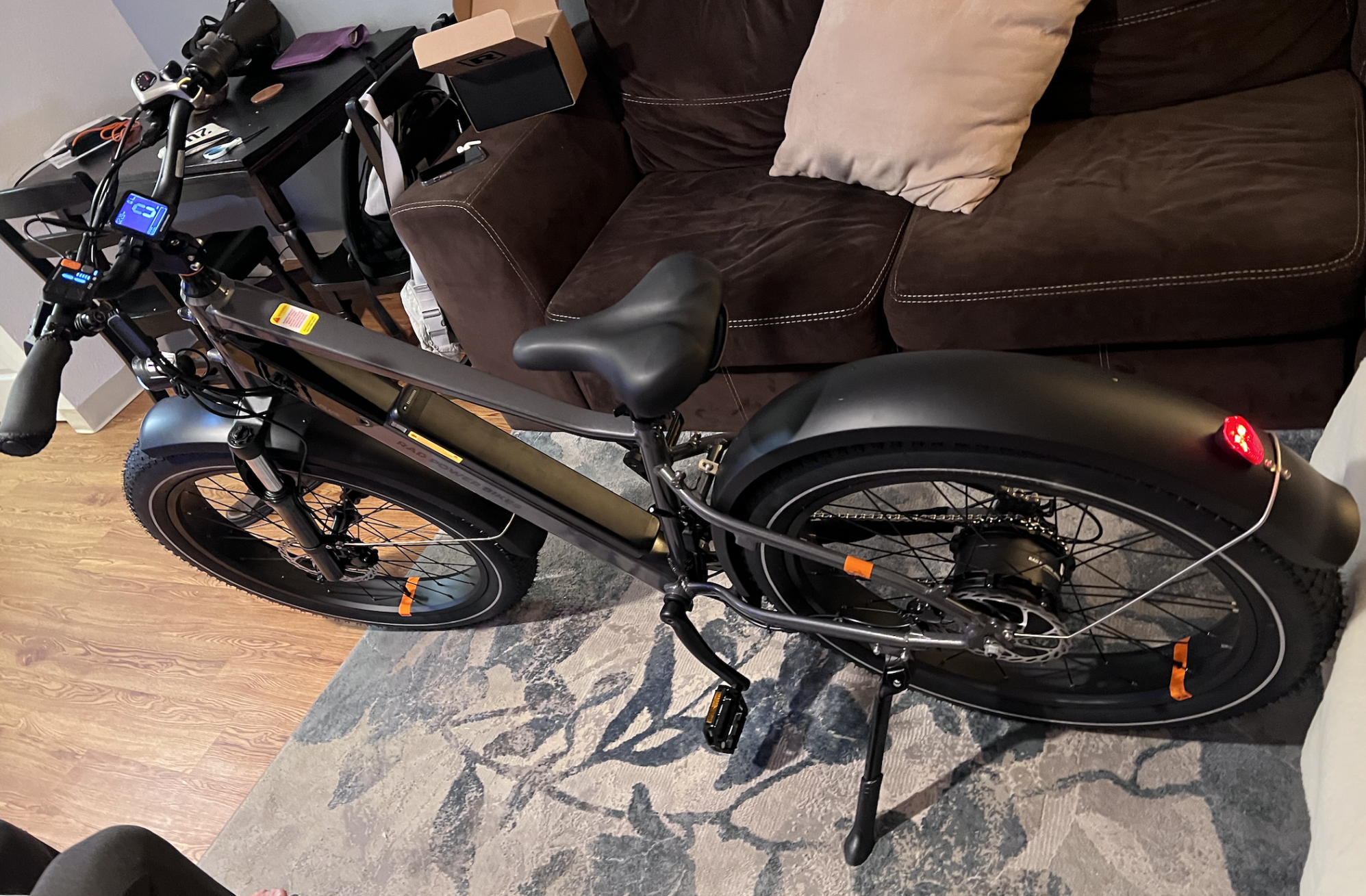 2022 Rad Power Bikes RadRover 6 Plus Electric Fat Tire Bike Silver, gray or bare metal