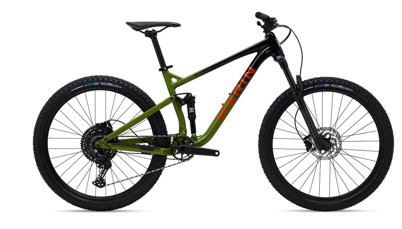 2022 Marin Bikes Rift Zone 1 Black, Green, and Orange
