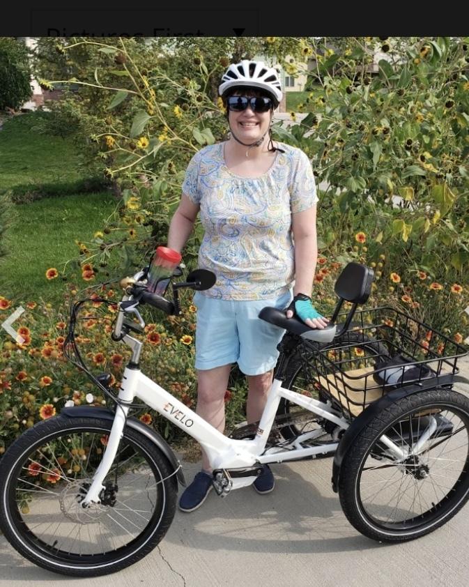 2023 Evelo 500W+20MPH tricycle White