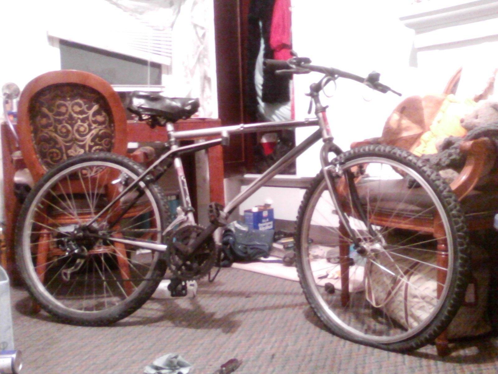 Fuji Marlboro Folding Mounttain Bike  Silver or Gray and Black