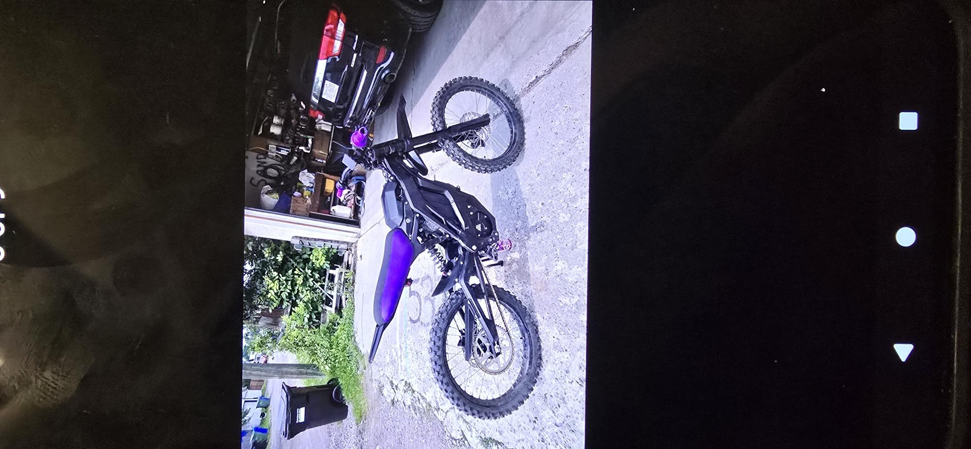 2024 Eride Dirtbike frame e-motorcycle/e-dirtbike Black