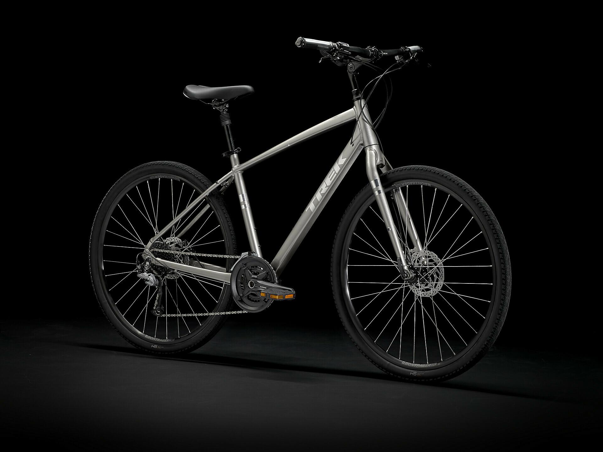 2021 Trek Verve 3 Silver, gray or bare metal