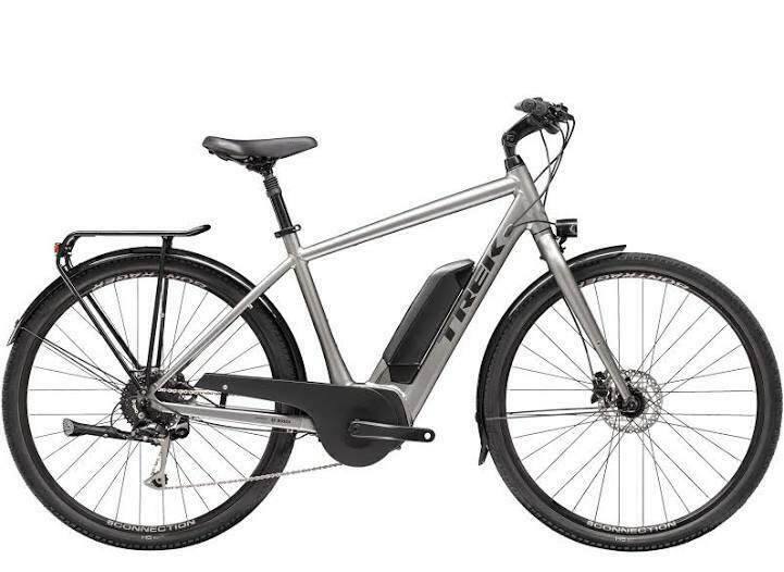 2023 Trek Verve 2 tandem Silver, gray or bare metal and Black