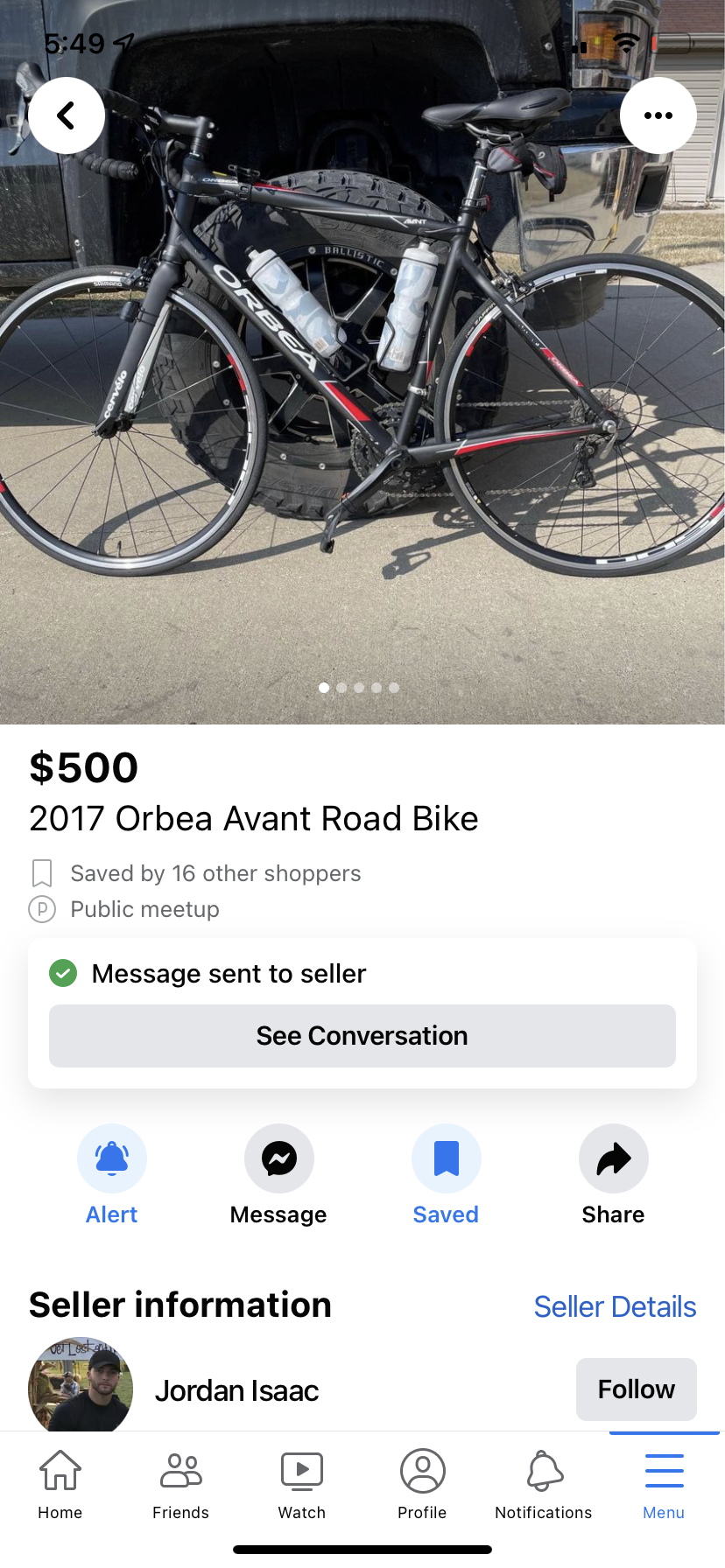 2017 Orbea Avant Black
