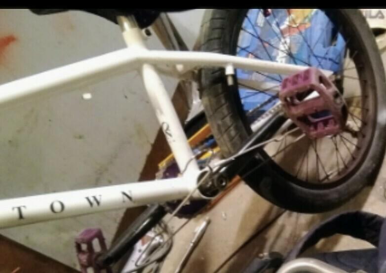 Haro Downtown White, Black, and Purple