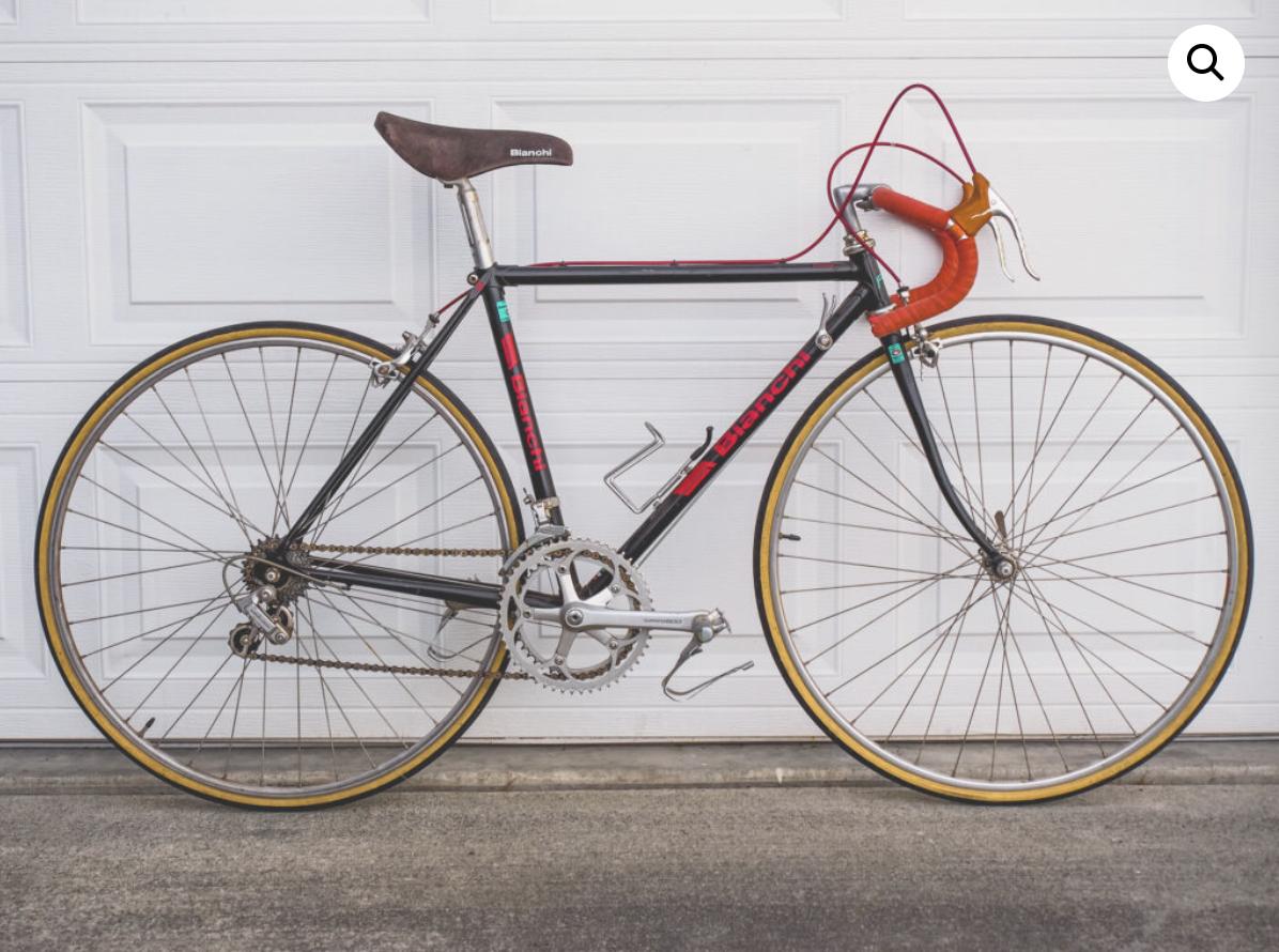 1986 Bianchi Limited Black, Red, and Brown