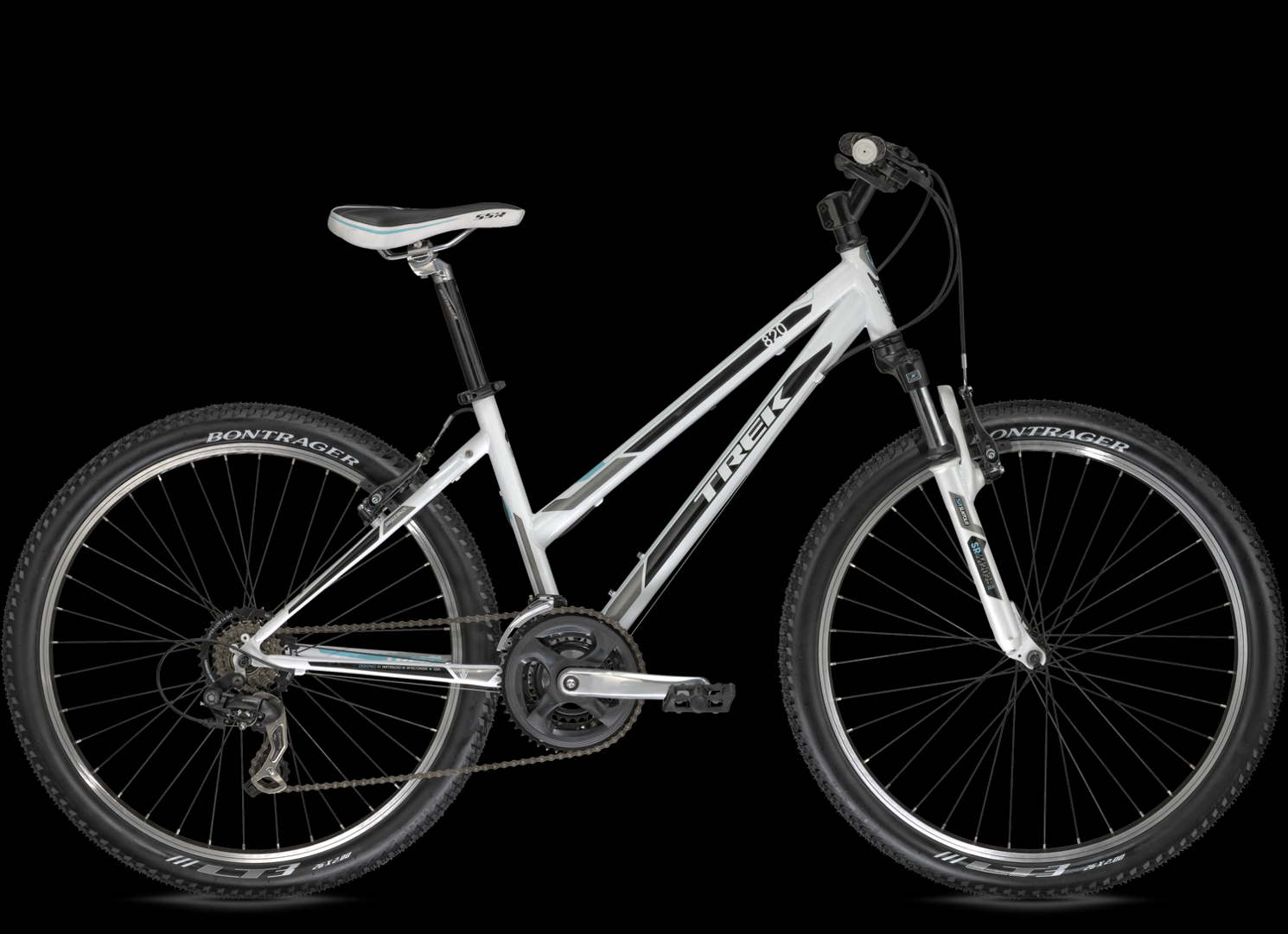 2013 Trek 820 WSD  White, Teal, and Black