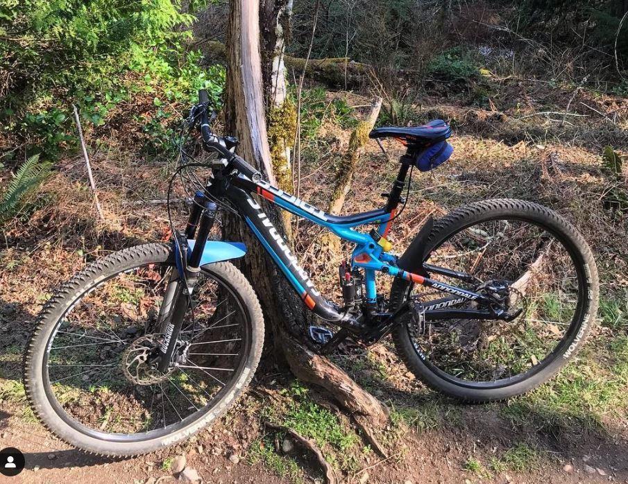 2014 Cannondale Trigger 29 4 Black, Blue, and Orange