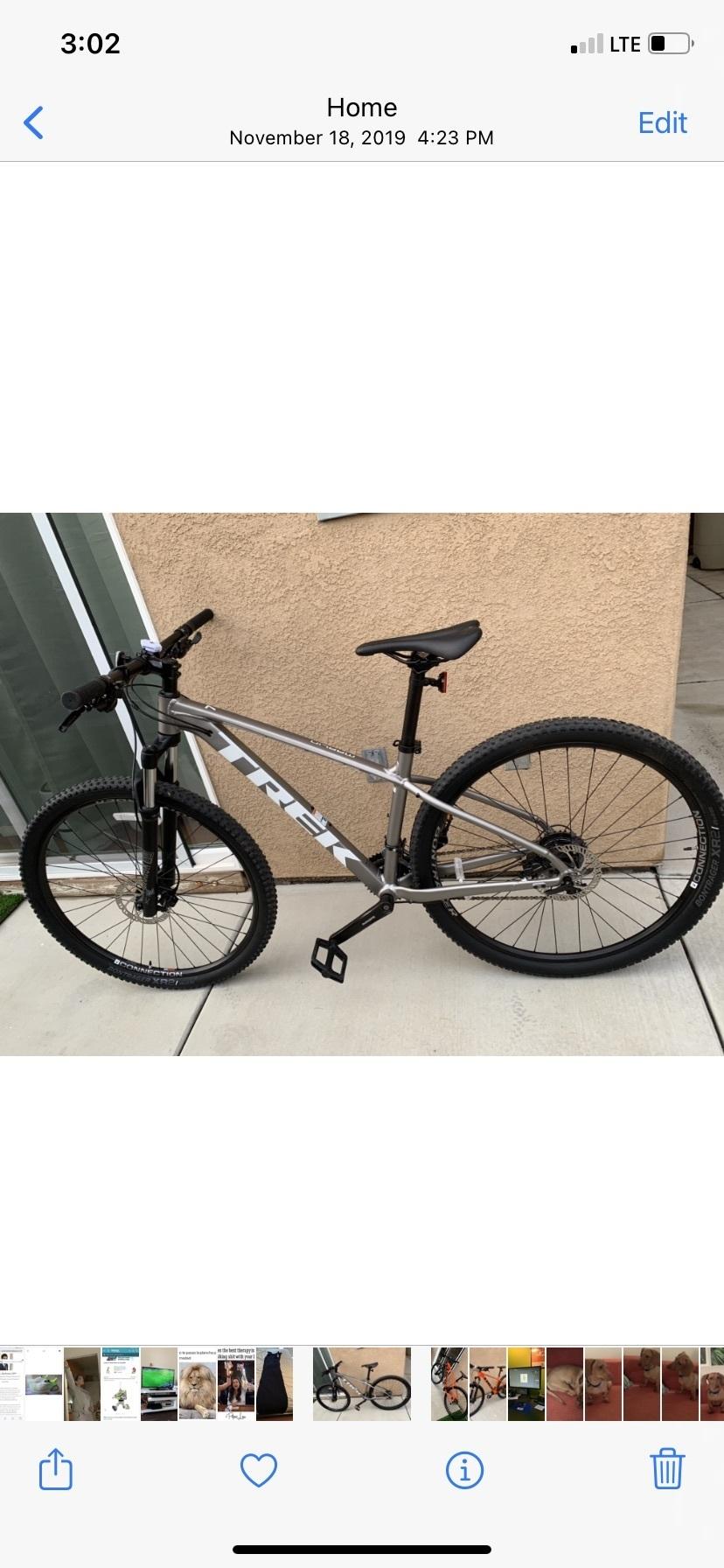 2019 Trek Marlin 7 Silver, gray or bare metal