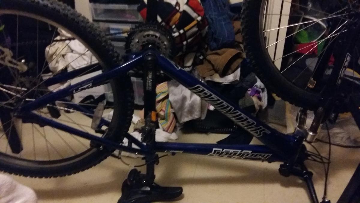 Specialized Hardrock Blue, White, and Black