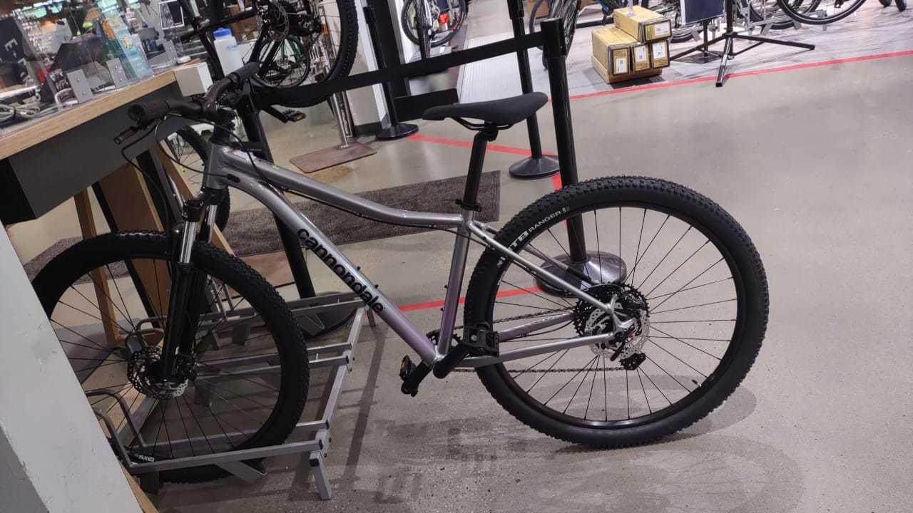 2022 Cannondale Trail 5 Silver, gray or bare metal and Pink