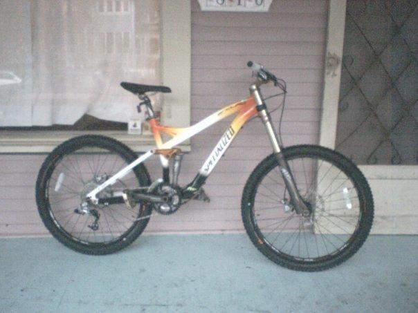 2008 Specialized Enduro SL Comp White, Black, and Orange