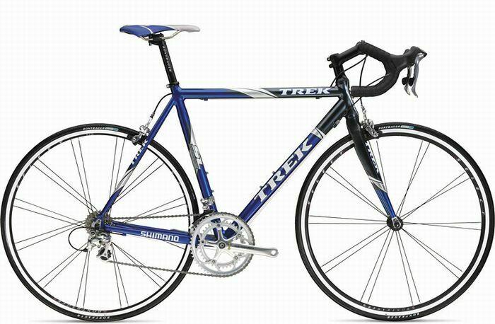 2004 Trek 1400 Blue and Silver, gray or bare metal