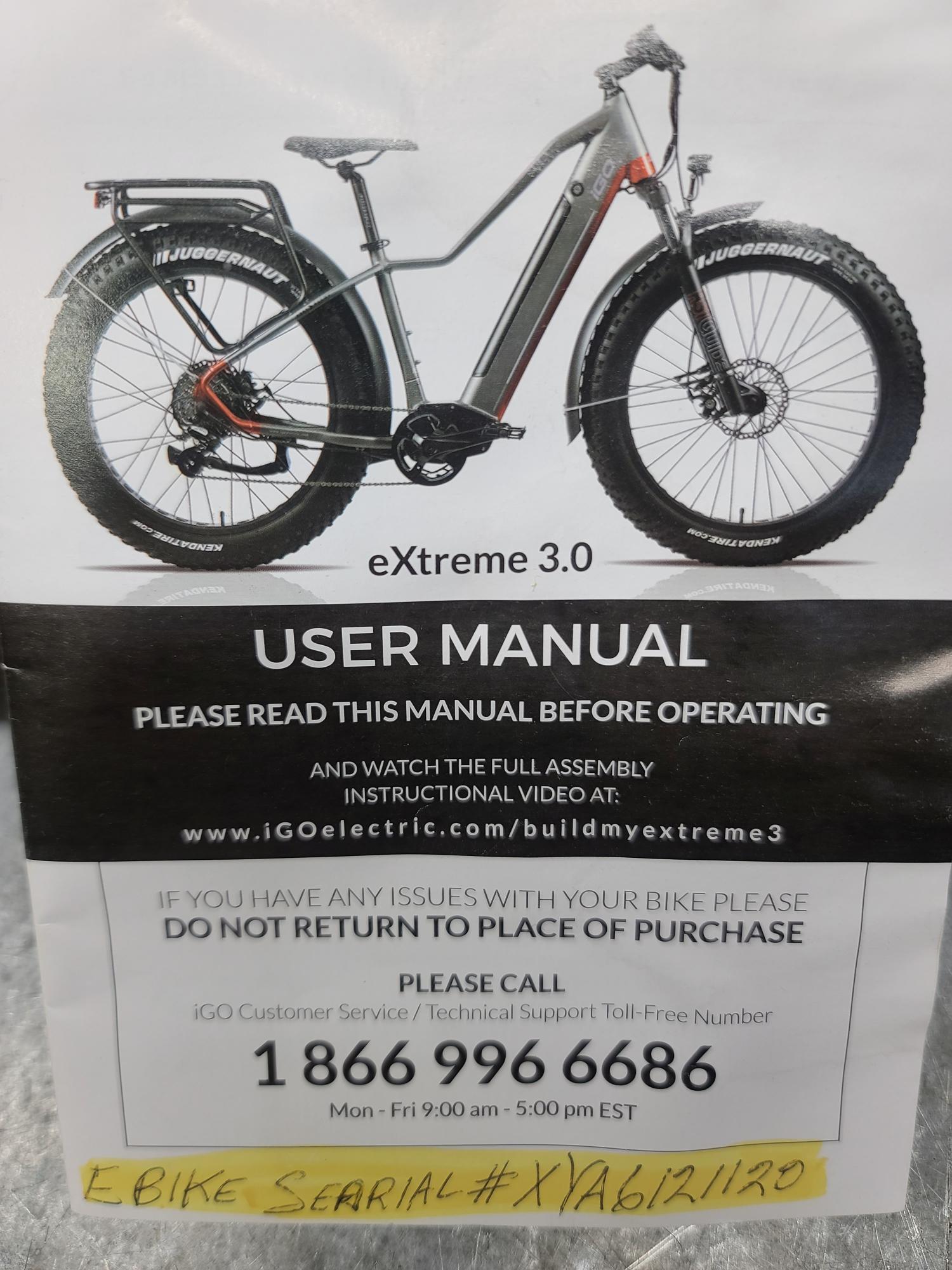 2022 iGo Electric Bikes extreme 3.0 Silver, gray or bare metal