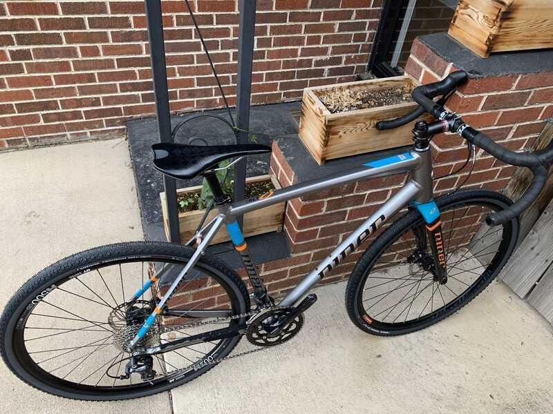 2019 Niner RLT 9 2-Star Tiagra Silver, gray or bare metal