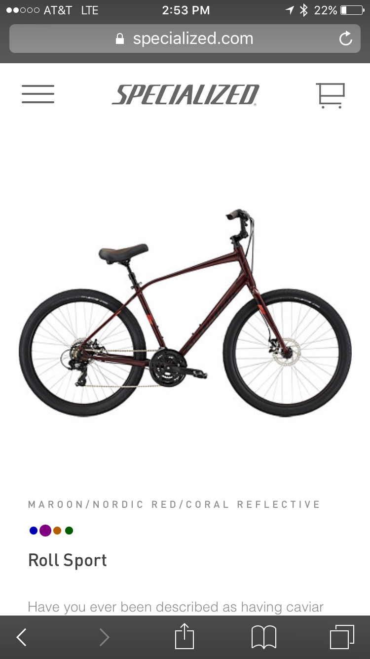 2017 Specialized Roll Sport Brown