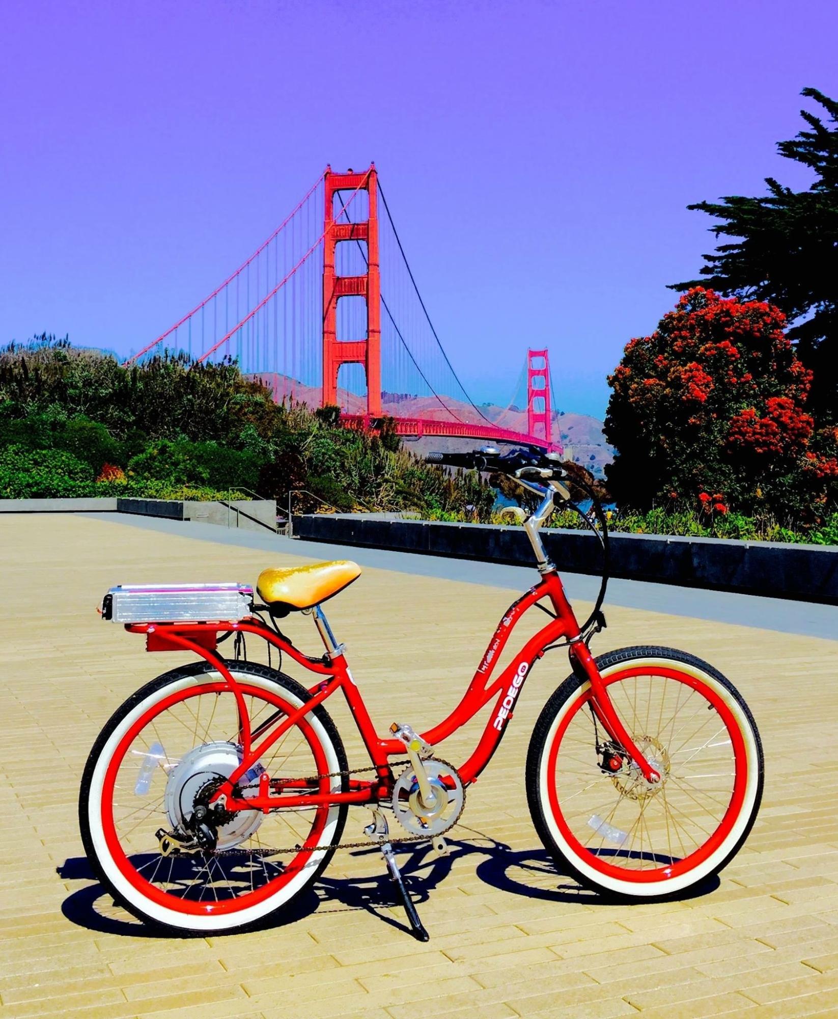 2014 Pedego cruiser electric bike Red