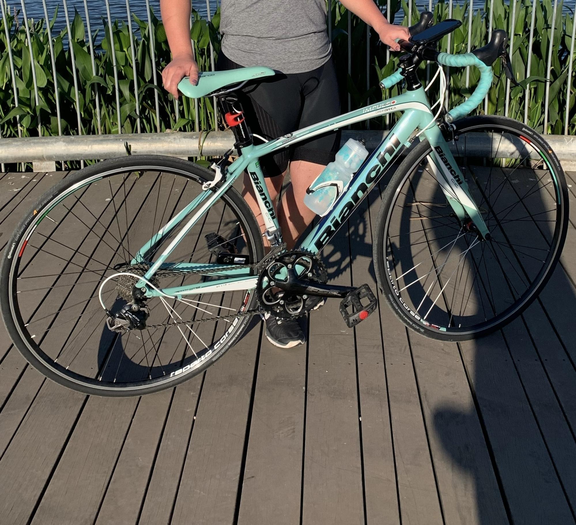 Bianchi Impulso Dama 105 Teal and Black