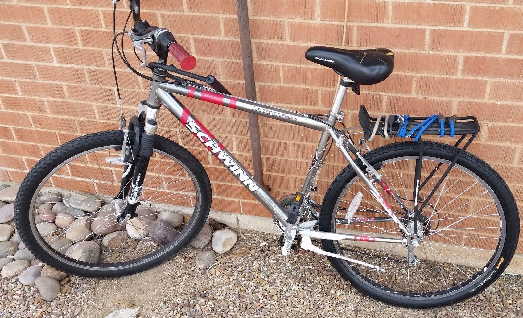 Schwinn Silver or Gray and Red