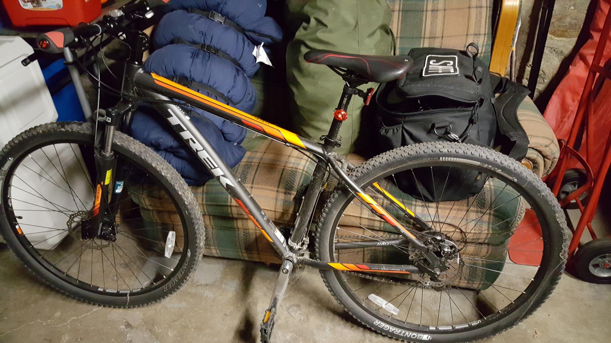 2016 Trek Marlin 5 Black, Orange, and Red