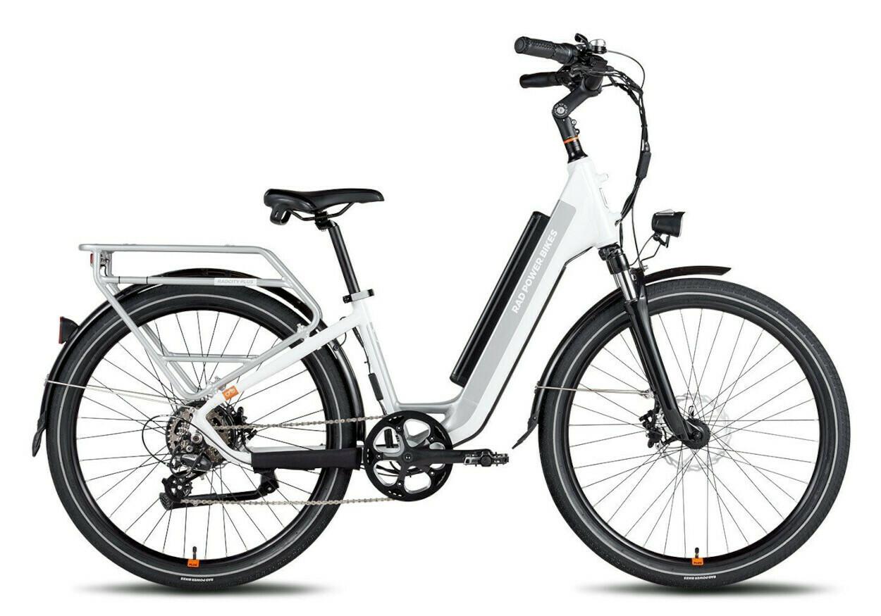 Rad Power Bikes Rad City 5+ Step Thru White