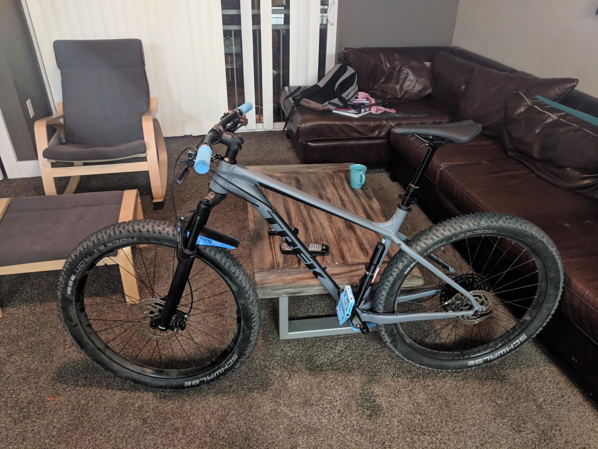 2017 Trek Roscoe 8 Silver, gray or bare metal